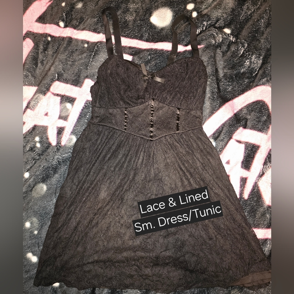 Black Babydoll Mini Dress Sweetheart Neckline